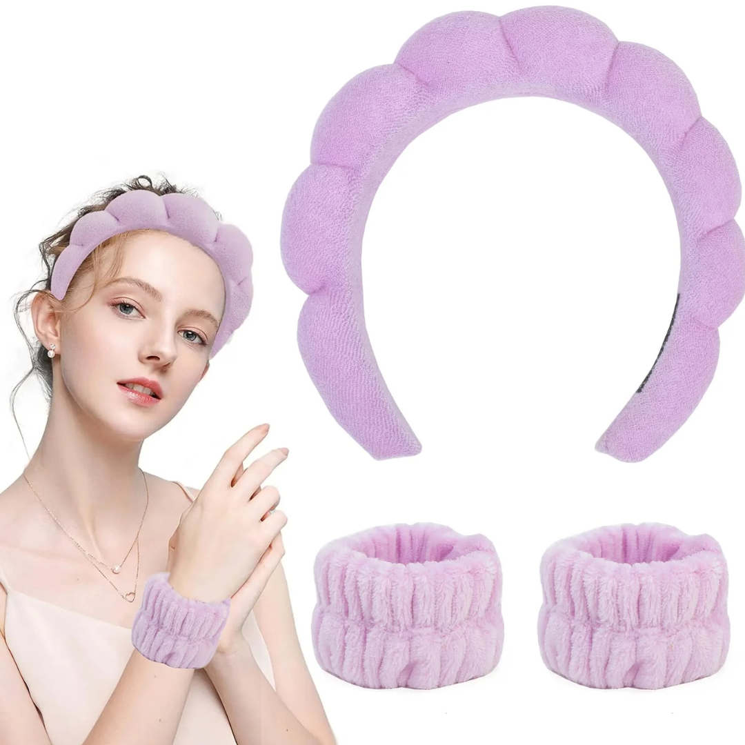Sets Diadema y Muñequera de Spa Simply Bella