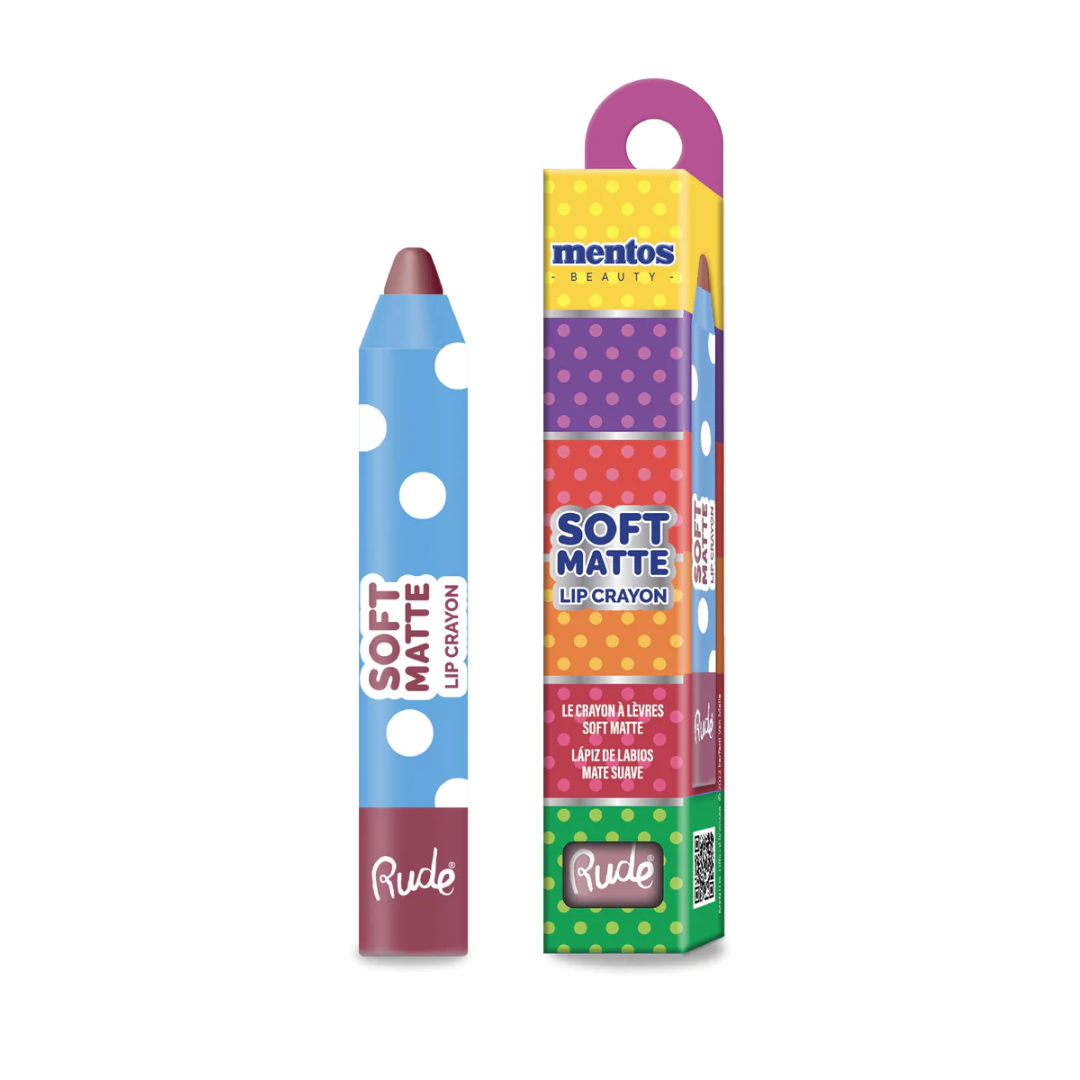 Soft Matte Lip Crayon Mentos x Rude Cosmetics