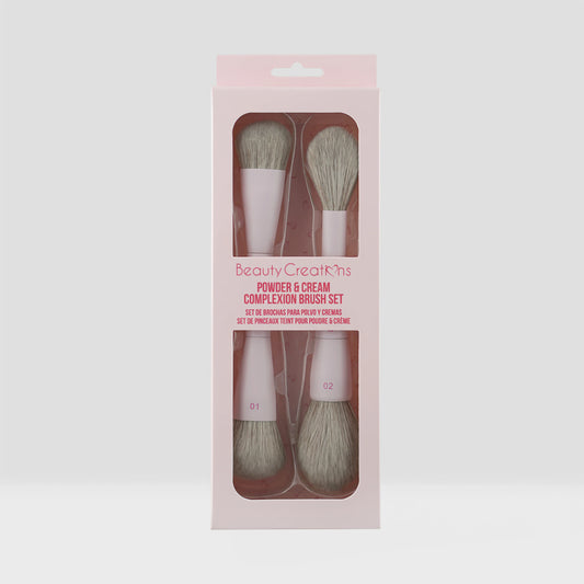 Set de Brochas para Complexión Crema y Polvo - Powder Complexion Brush Set Beauty Creations
