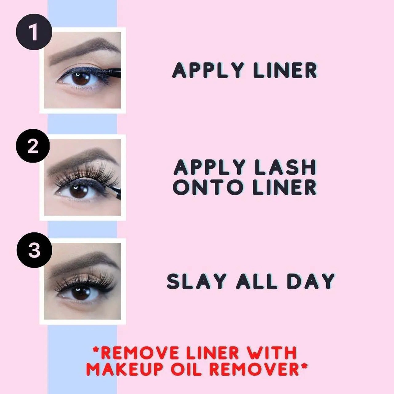 Delineador para pegar pestañas - Magic Lash Liner negro Jlash