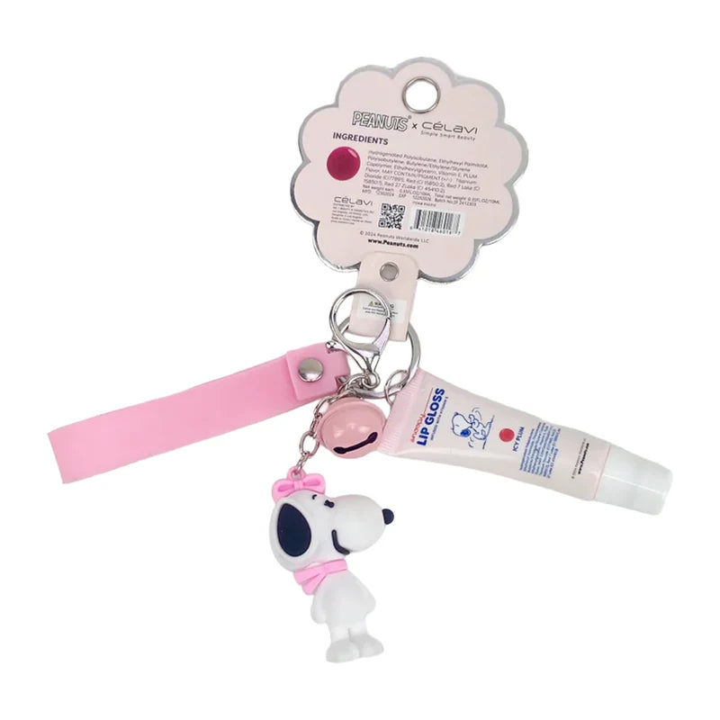 Gloss con llavero - Lip Gloss + Keychain Celavi Peanuts