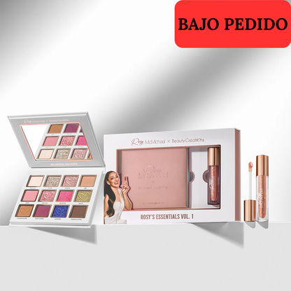 SET - Rosy McMichael X Beauty Creations - Discover Rosy's Vol. 1 Essential Palette & Gloss