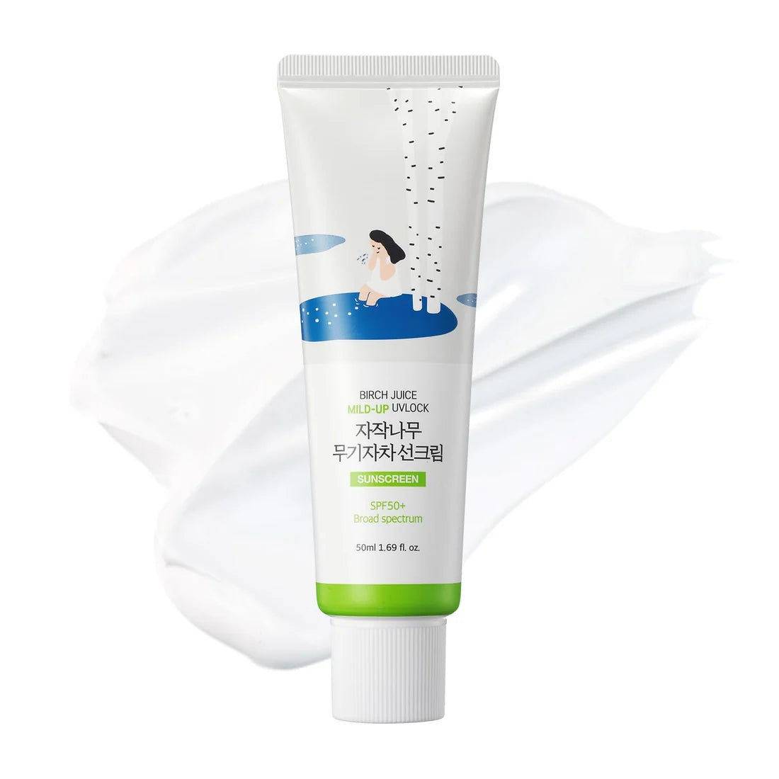 Protector solar mineral - ROUND LAB - Birch Juice Moisturizing Mild Up Sunscreen [50ml]