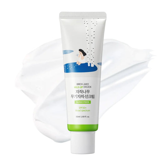 Protector solar mineral - ROUND LAB - Birch Juice Moisturizing Mild Up Sunscreen [50ml]