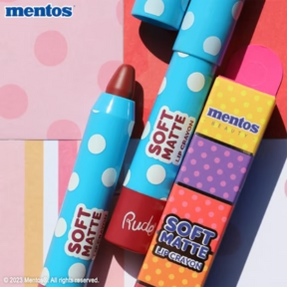 Soft Matte Lip Crayon Mentos x Rude Cosmetics