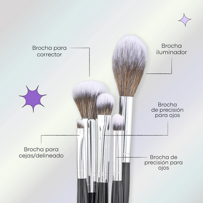 Brochas Eclipse Eye Brush Set Lula Beauty