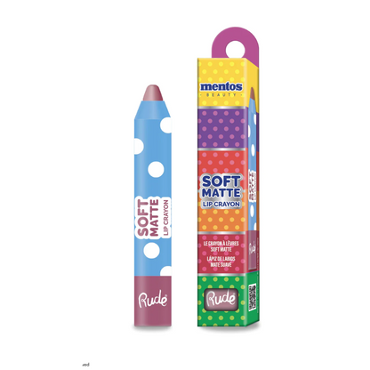 Soft Matte Lip Crayon Mentos x Rude Cosmetics