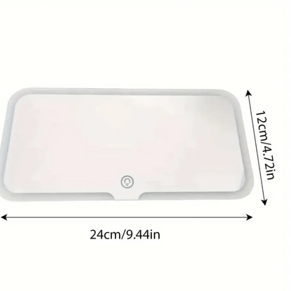 Espejo de maquillaje para carro con luces