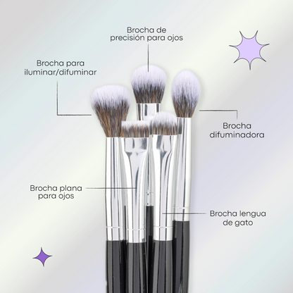 Brochas Eclipse Eye Brush Set Lula Beauty
