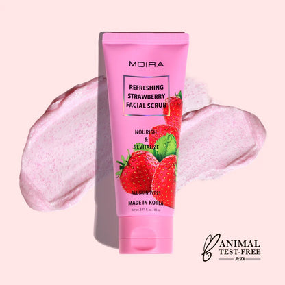 Refreshing Strawberry  Facial Scrub Moira