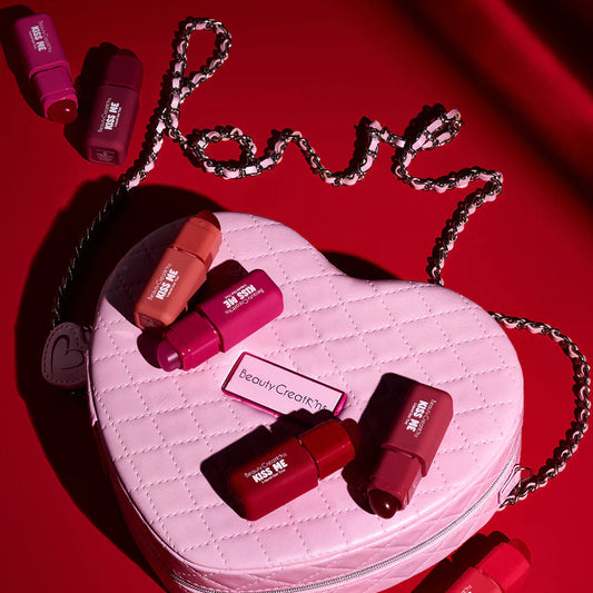 Set cartera y tintas - Kiss Me Heart Bag PR - Beauty Creations