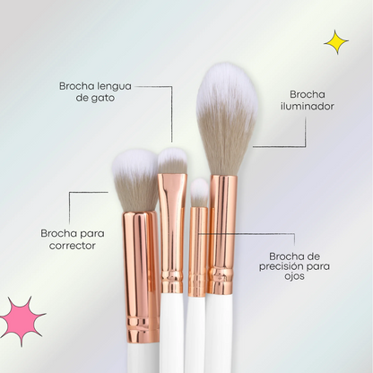 Brochas Sunshine Brushes Set Lula Beauty