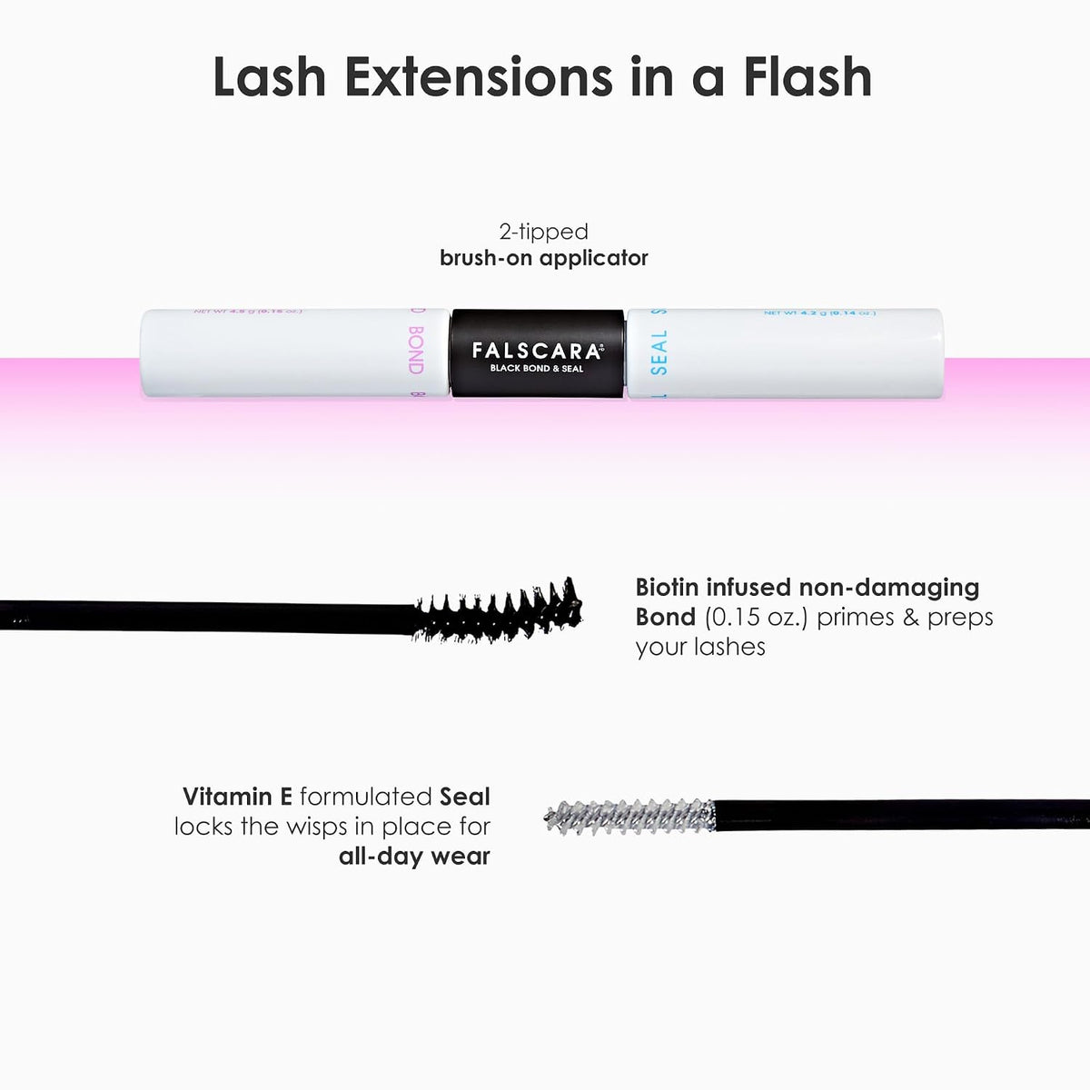 Pegamento para extensiones de pestañas - KISS Falscara DIY Eyelash Extension Bond & Seal
