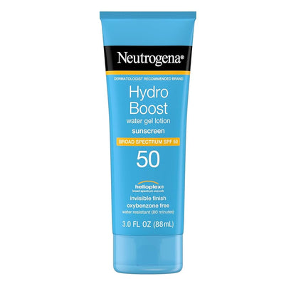 Hydro Boost Moisturizing Sunscreen Water Gel Lotion, SPF 50 Neutrogena