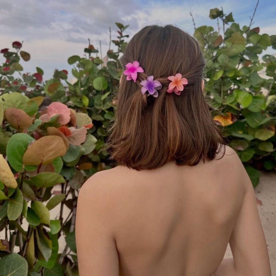 Mini Gancho de Flor para el cabello (2 unidades)