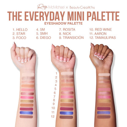 Mini Paleta de Sombras - Rosy McMichael x Beauty Creations Rosy's Essentials Vol. 1: "The Everyday Mini Palette"