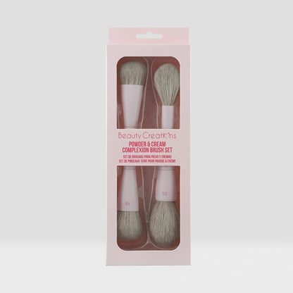 Set de Brochas para Complexión Crema y Polvo - Powder Complexion Brush Set Beauty Creations