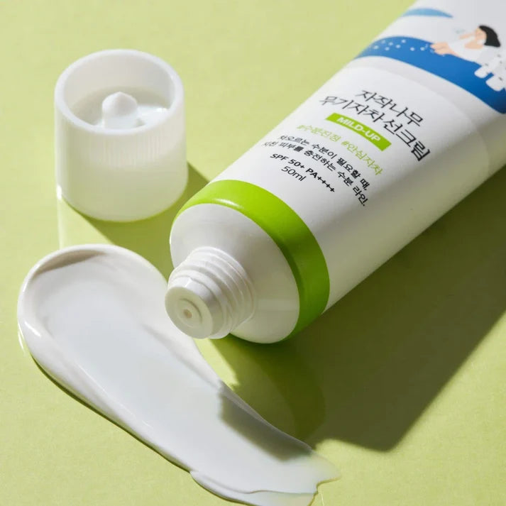 Protector solar mineral - ROUND LAB - Birch Juice Moisturizing Mild Up Sunscreen [50ml]