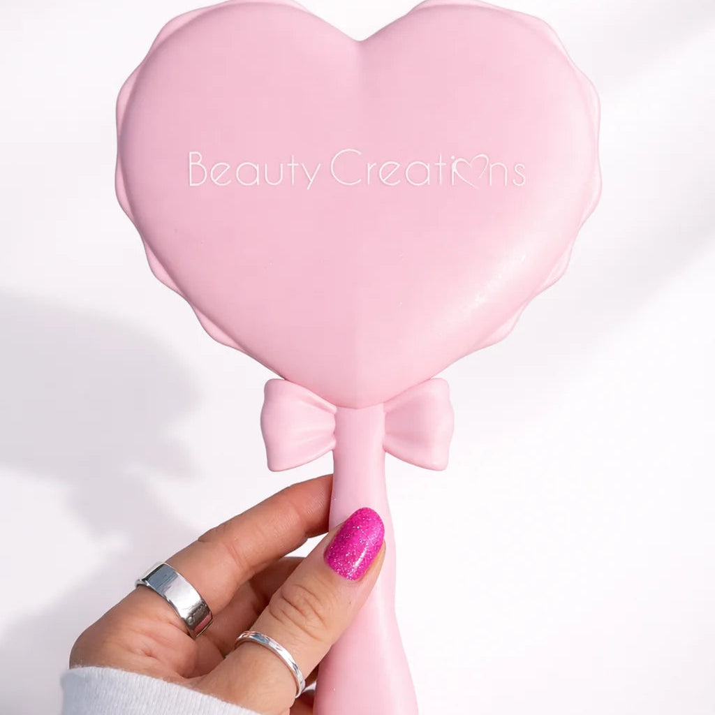 Espejo de mano - Pink Bow Handheld Mirror Beauty Creations