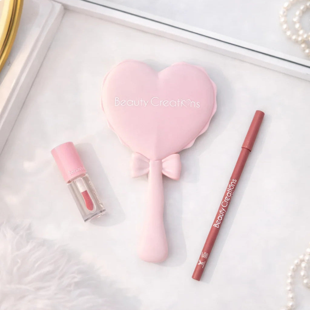 Espejo de mano - Pink Bow Handheld Mirror Beauty Creations