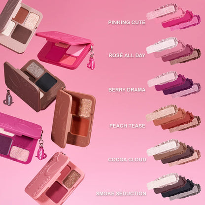 Paleta de sombras 4 colores - Plush 4 Color Palette Beauty Creations