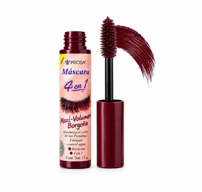 Mascara de Pestañas color Borgoña - Maxi Volumen -  Prosa