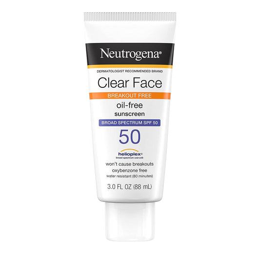 Protector Solar Clear Face Break-out Free SPF 50 Neutrogena