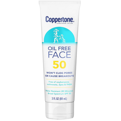 Oil Free Face 50 Coppertone Suncreen