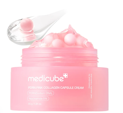 Crema en cápsulas de colágeno PDRN - Medicube PDRN Pink Collagen Capsule Cream [55g]