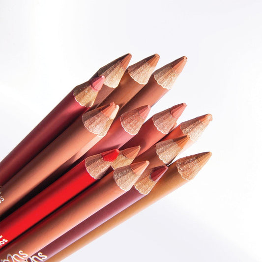 Set Delineadores de Labios - Wooden Lip Pencil Set Beauty Creations